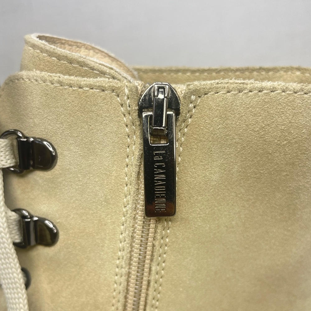 La Canadienne Women Sabel Waterproof
Suede Sand Combat Boots 6.5 M (D 460) - Picture 12 of 15